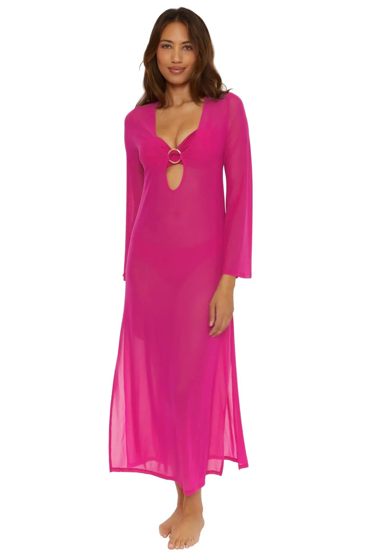 Monaco Mesh Cover Up Maxi Dress - Women's Beach Dress