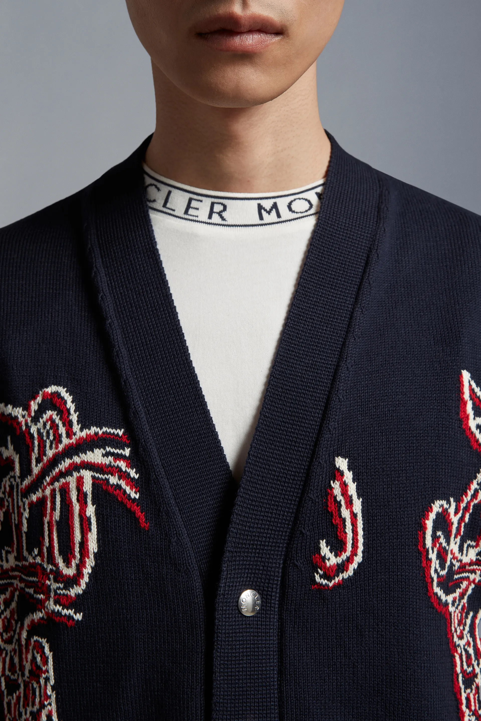 MONCLER Street Style Logo FX Advantage Exclusive Cardigans