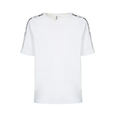 Moschino Men's White T-Shirt with Logo and Teddy Bear - V1A0701