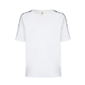 Moschino Men's White T-Shirt with Logo and Teddy Bear - V1A0701