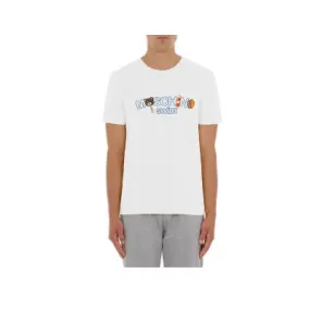 Moschino Swim Men's Ice-Cream Logo Print White T-Shirt PE24