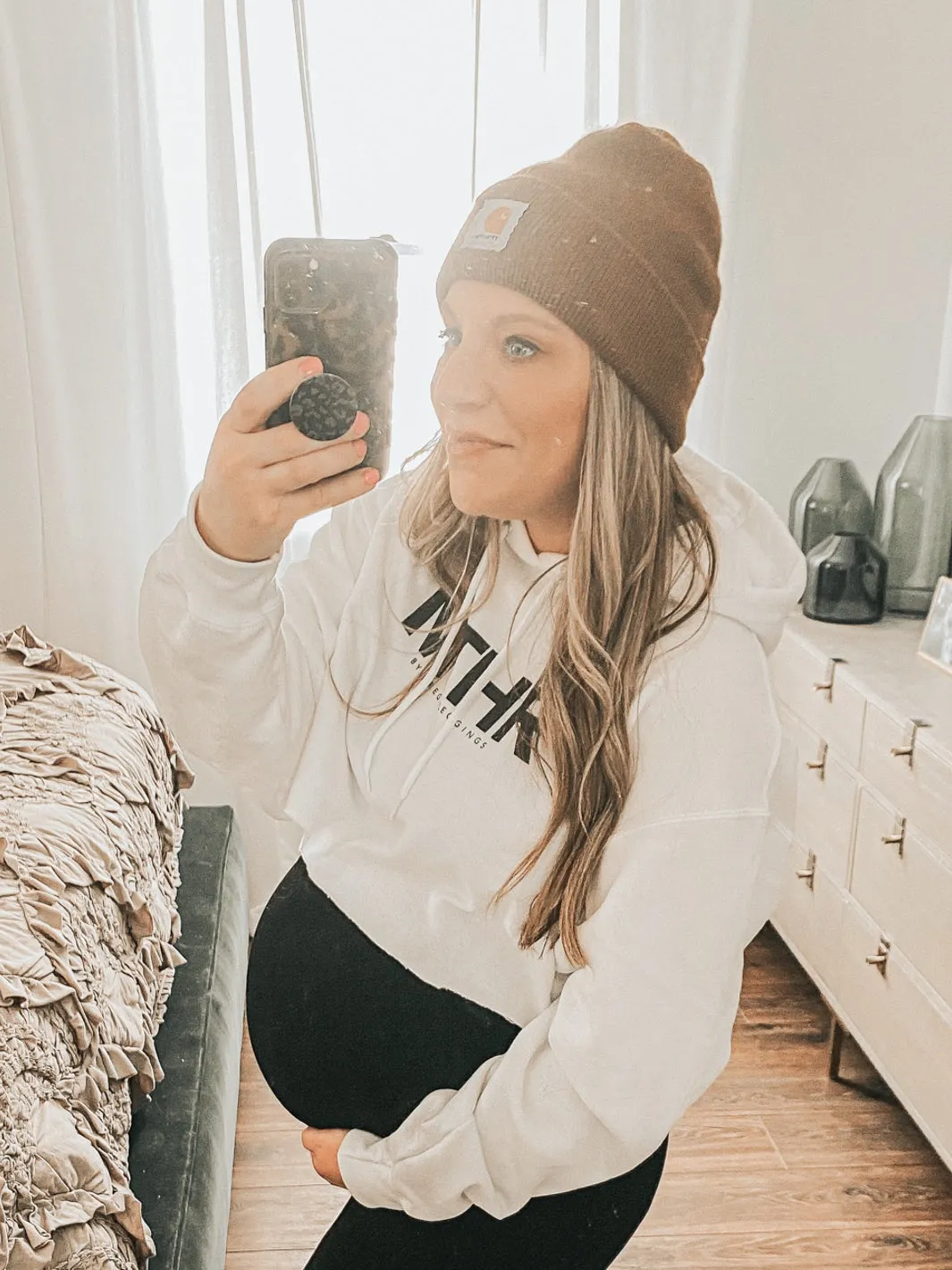 MTHR by Preggo Crop Leggings Hoodie