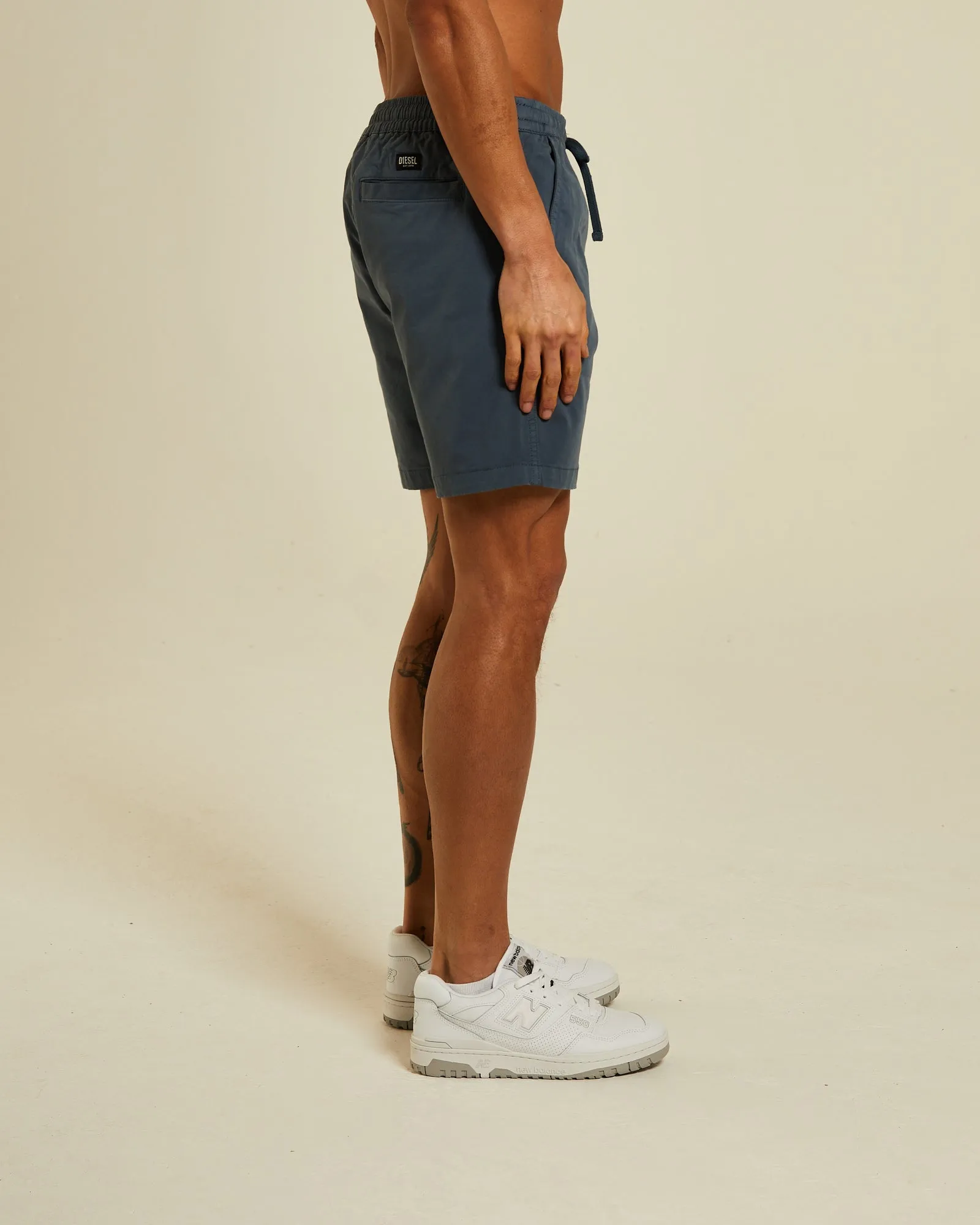 Navy Drawstring Shorts - Barton