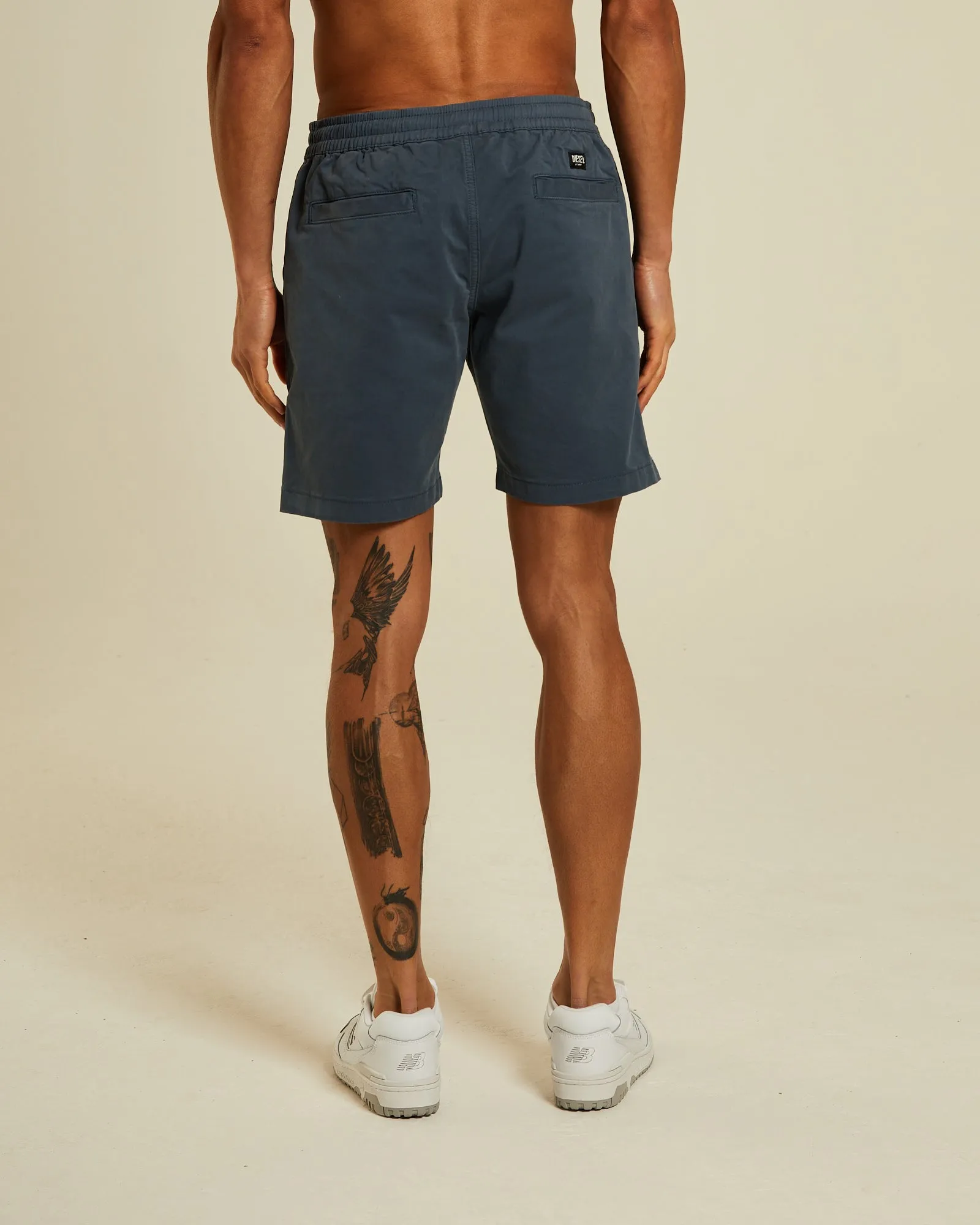 Navy Drawstring Shorts - Barton