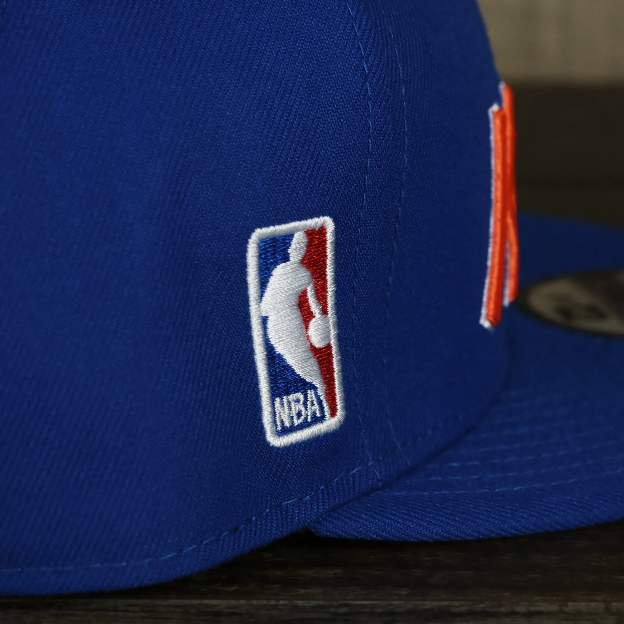 New York Knicks Snapback Hat Blue OSFM - Patch Script Design