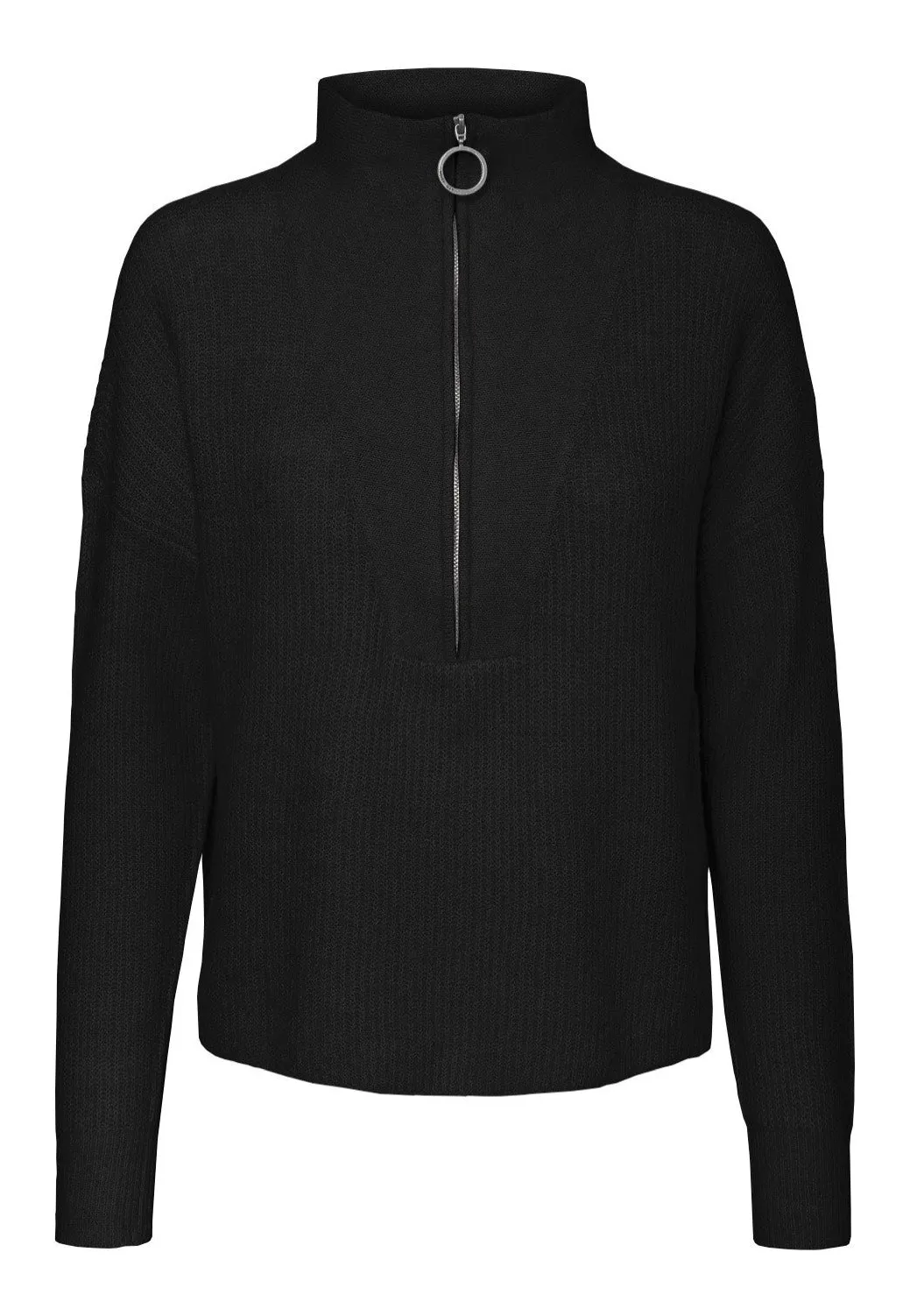 Newalice High Neck Black Pullover by Noisy May