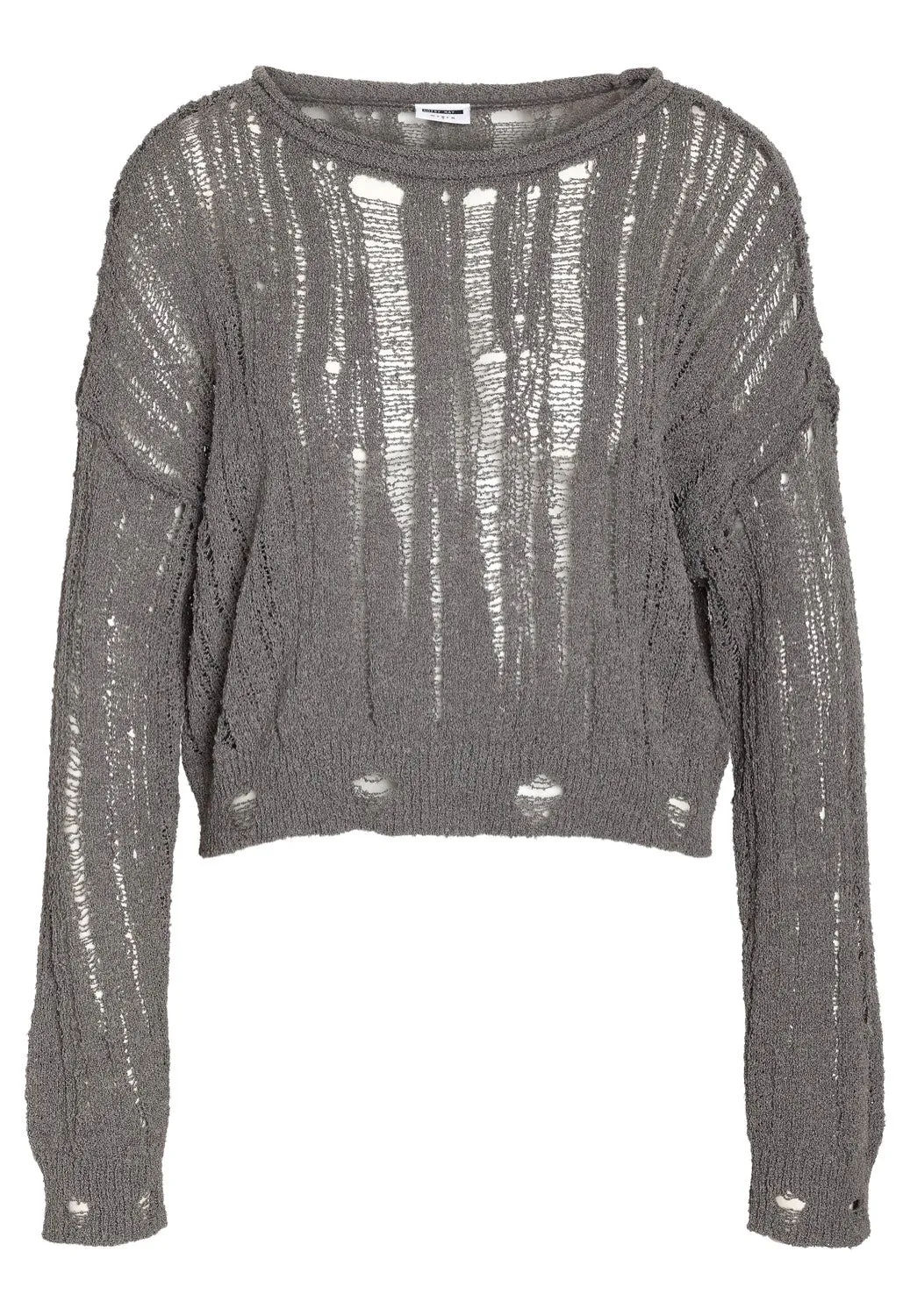 Noisy May Mary O Neck Charcoal Gray Pullover - Shop Now