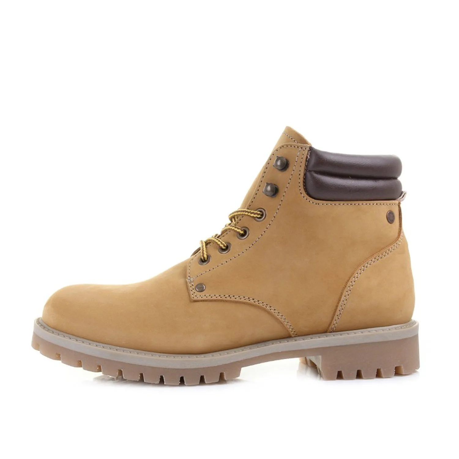 Nubuck Stoke Leather Boots Honey