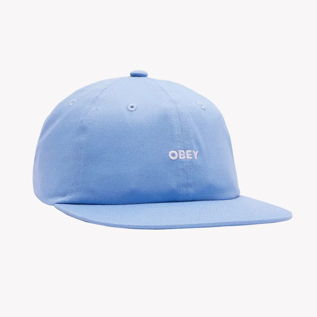 OBEY Bold Twill 6 Panel Cap - Blue