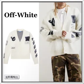 Off-White Street Style Logo Cardigans - Shop Now