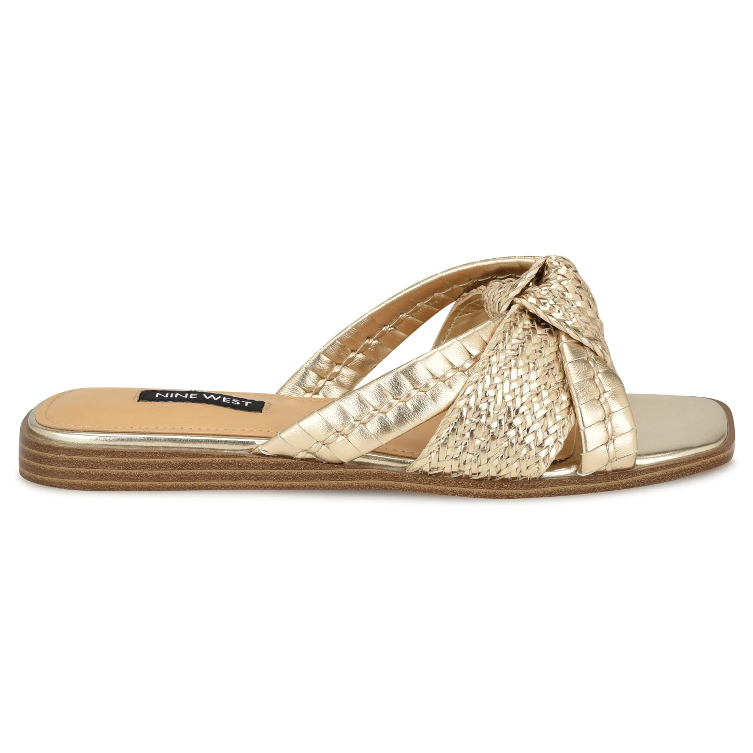 Olson Knotted Flat Slide Sandals