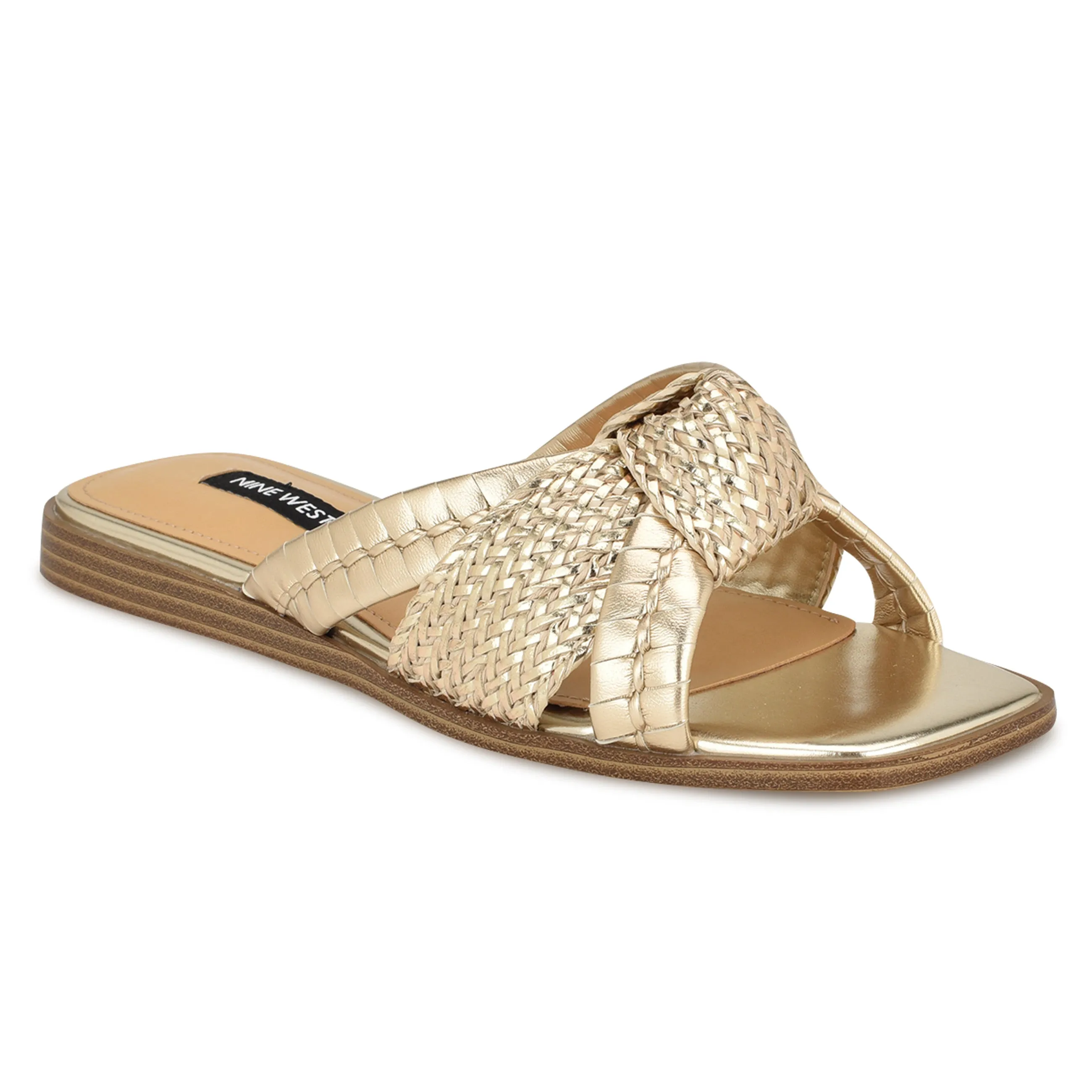 Olson Knotted Flat Slide Sandals