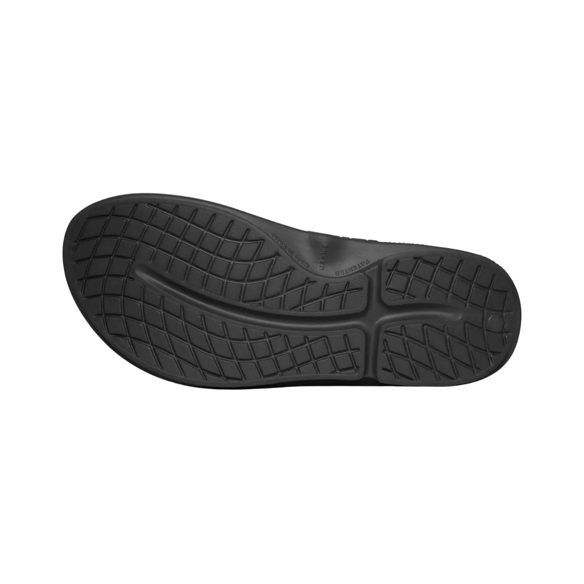 Oofos Recovery Sandals Black Graphite Unisex, Sporty Design