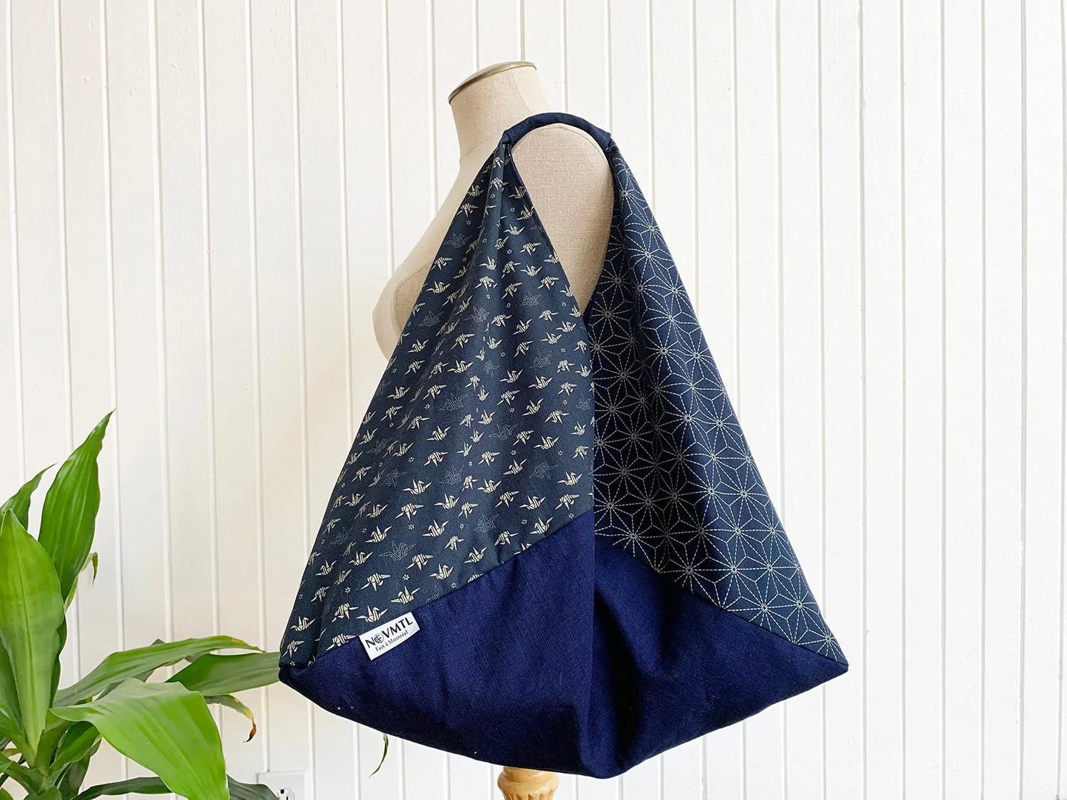 Origami market bag Asanoha design