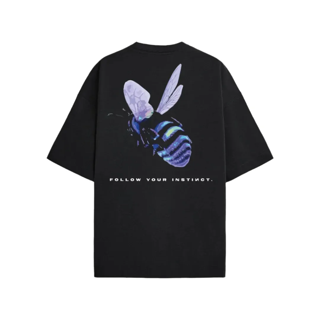 Oversized Black Bee Tee T-shirt