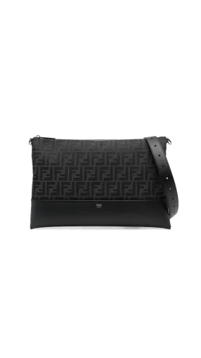 Pattern Shoulder Bag Black - FF