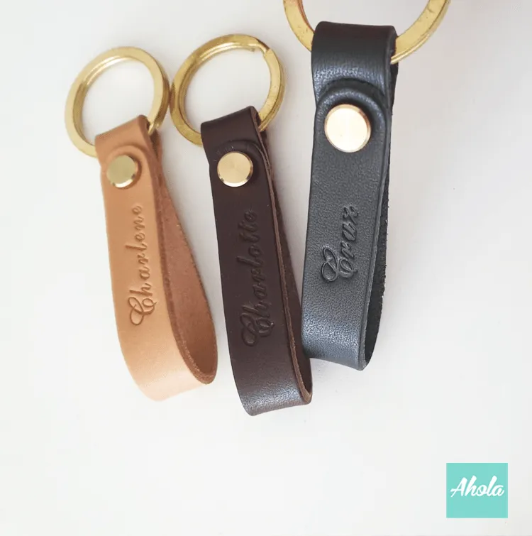 PB005 Multi-function Genuine Leather Strap Bag Strap Key Chain Phone Strap