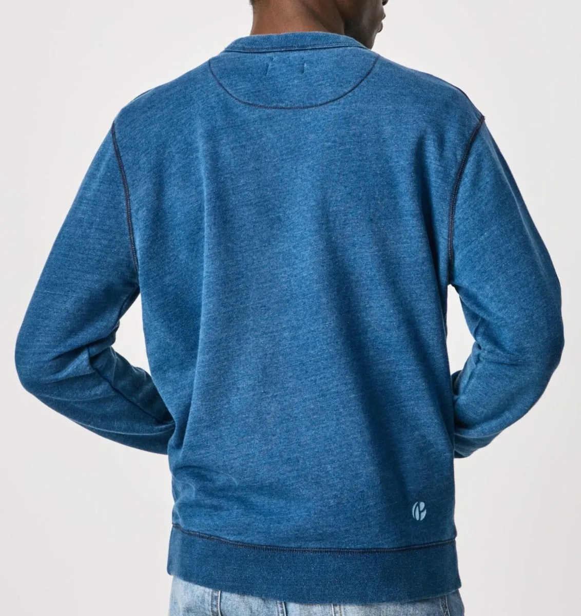 Indigo Pepe Jeans Denim Logo Sweatshirt