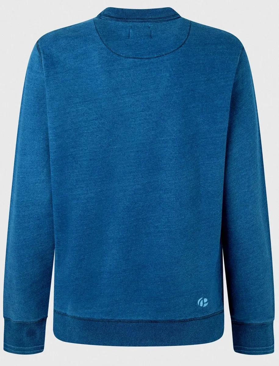 Indigo Pepe Jeans Denim Logo Sweatshirt