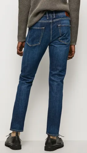 Pepe Jeans Finsbury Skinny Fit Low Waist Denim Jeans in Blue