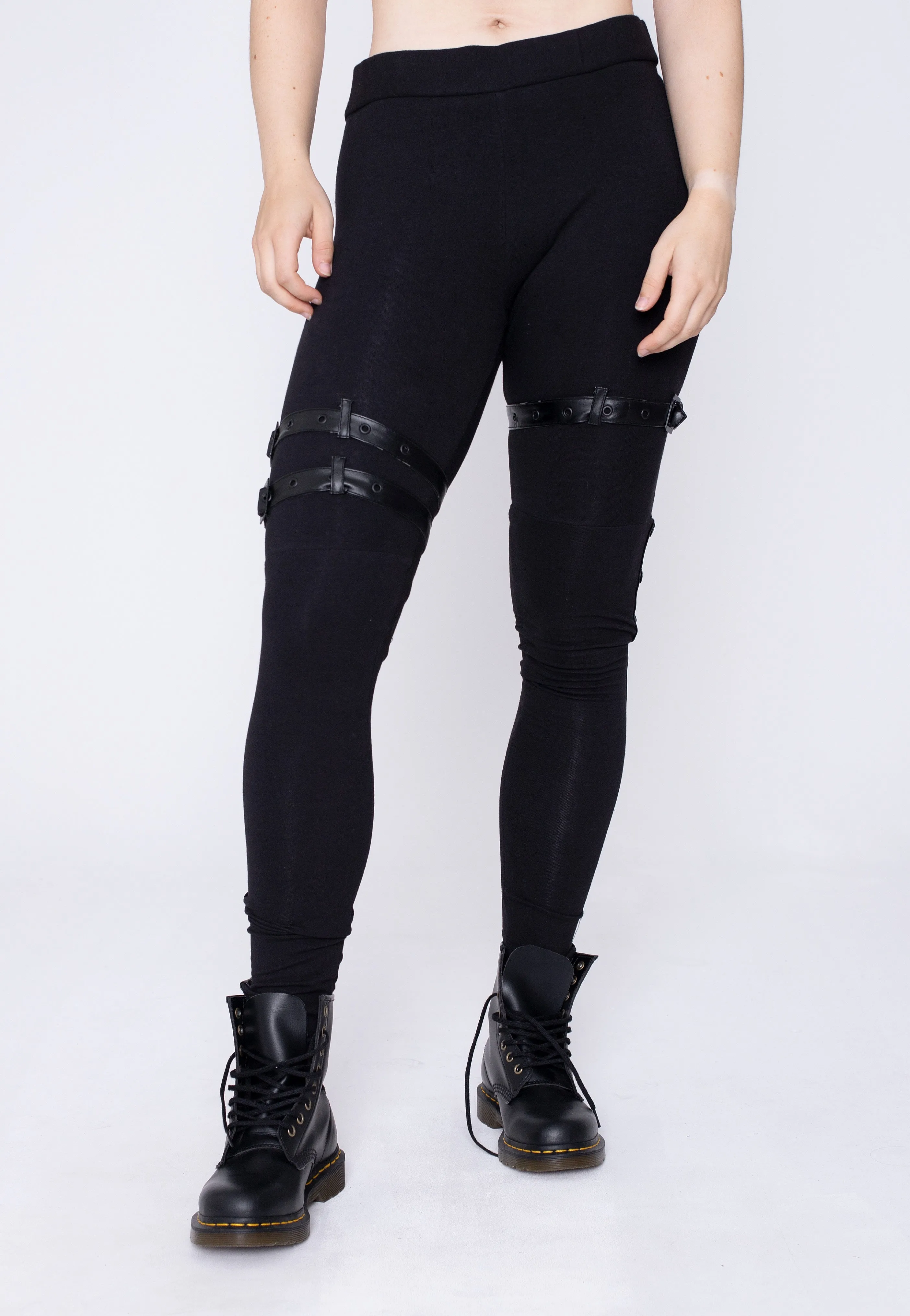 Poizen Industries Grim Black Leggings