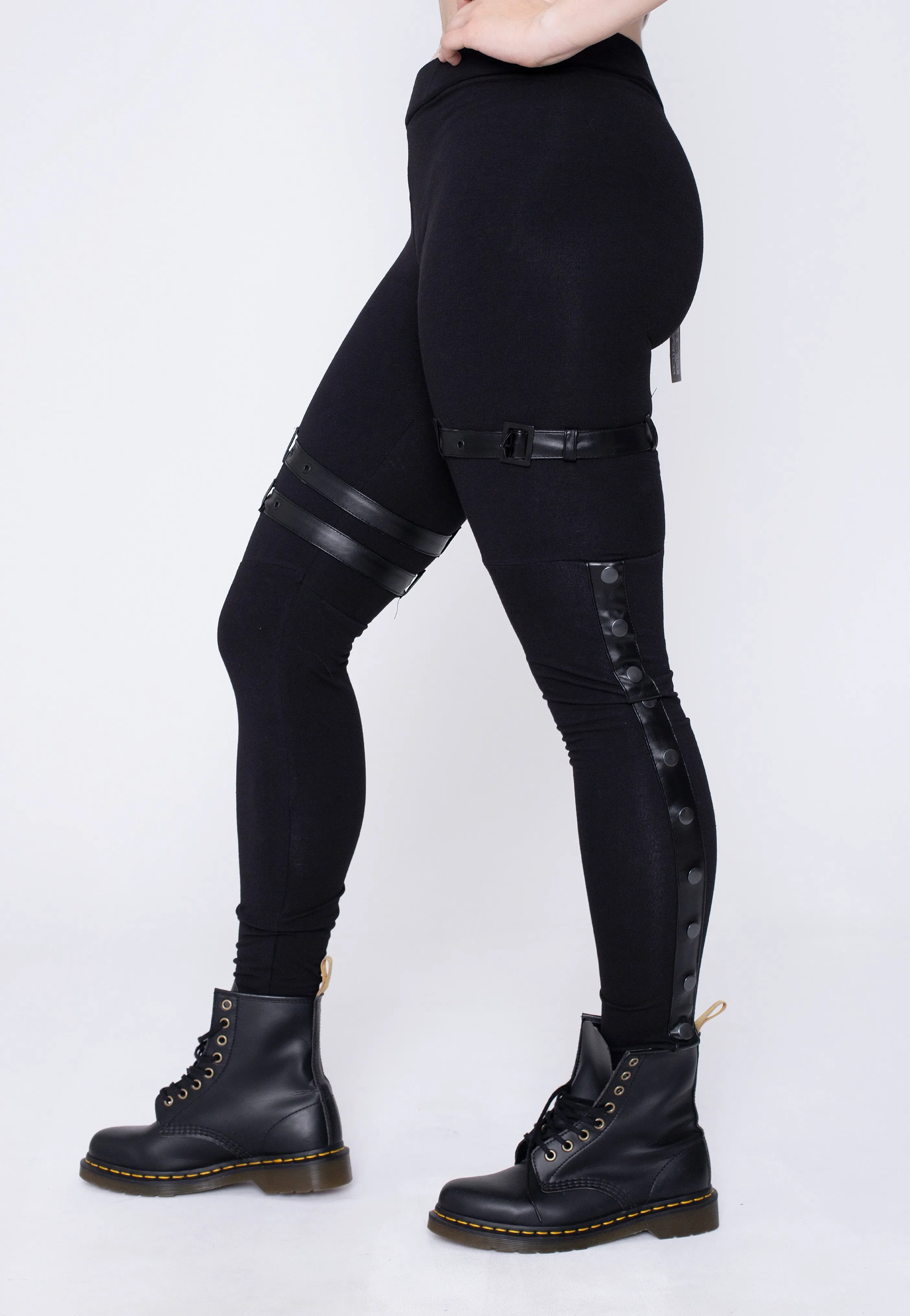 Poizen Industries Grim Black Leggings