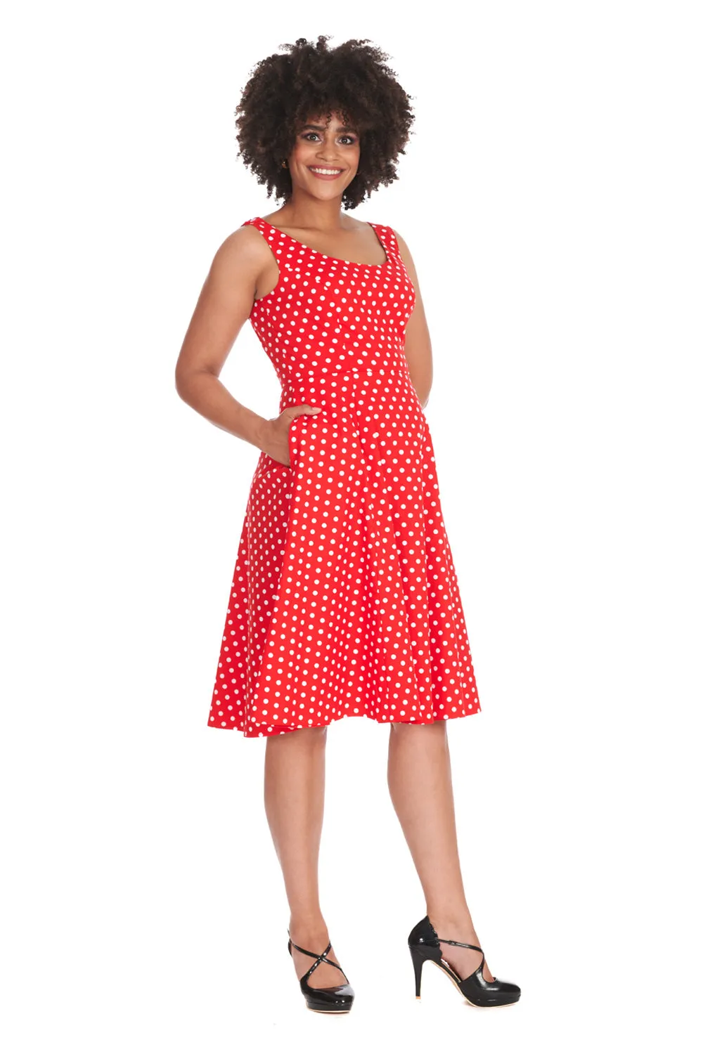 Polka Dot Swing Dress