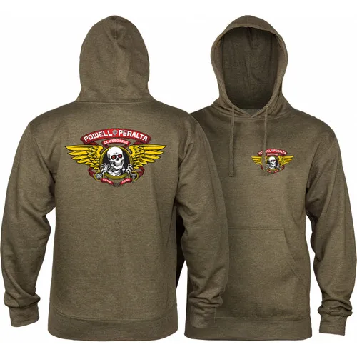 Powell Peralta Hoody Winged Ripper Army Heather - Men's Large