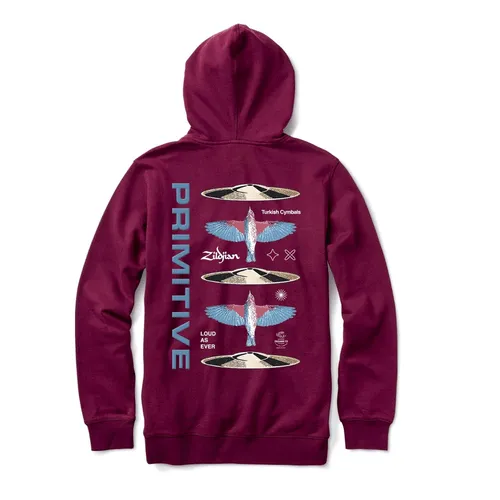 Primitive Hoodie Flight Burgundy