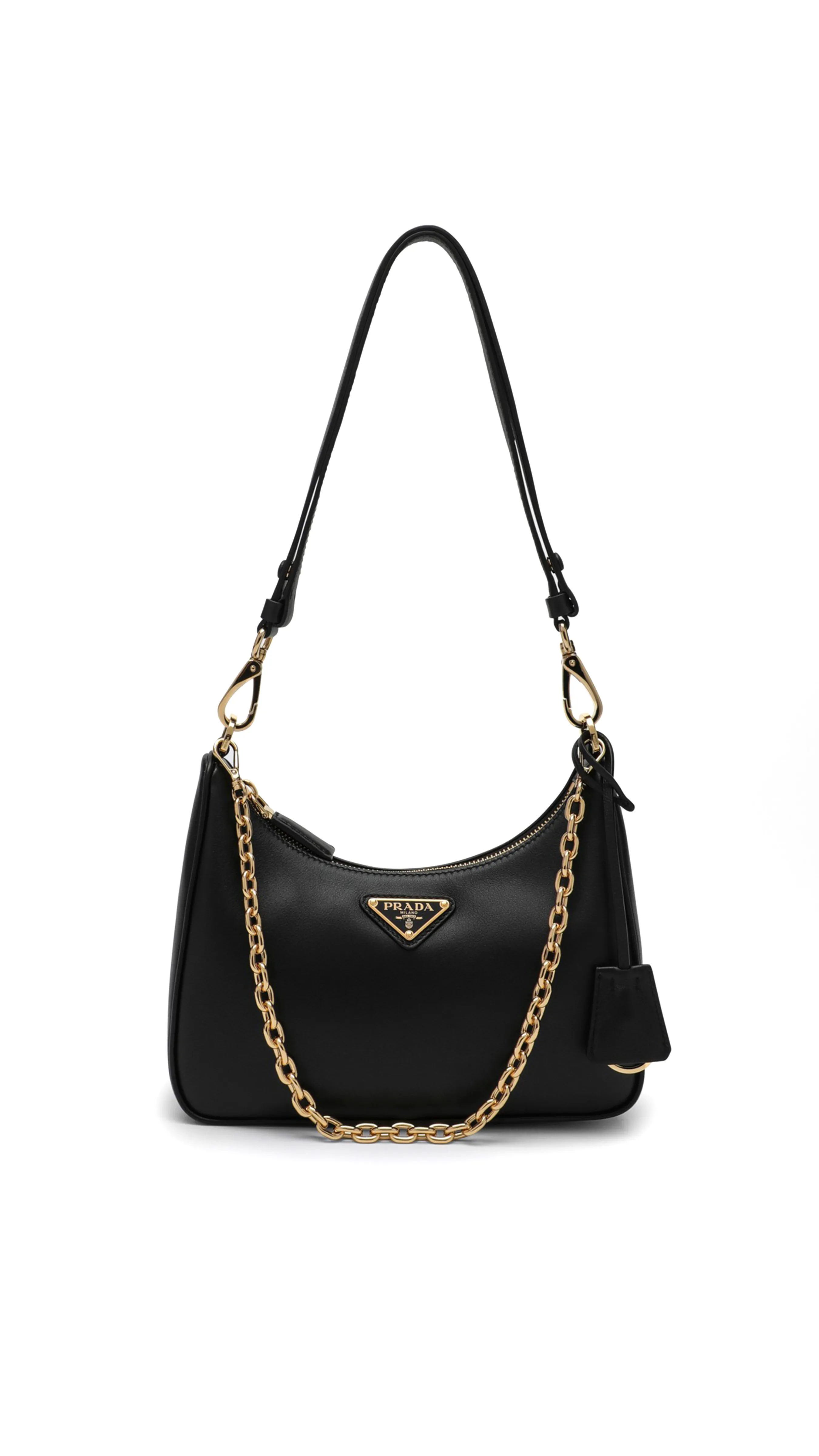 Black Re-Edition Mini Nappa Leather Bag