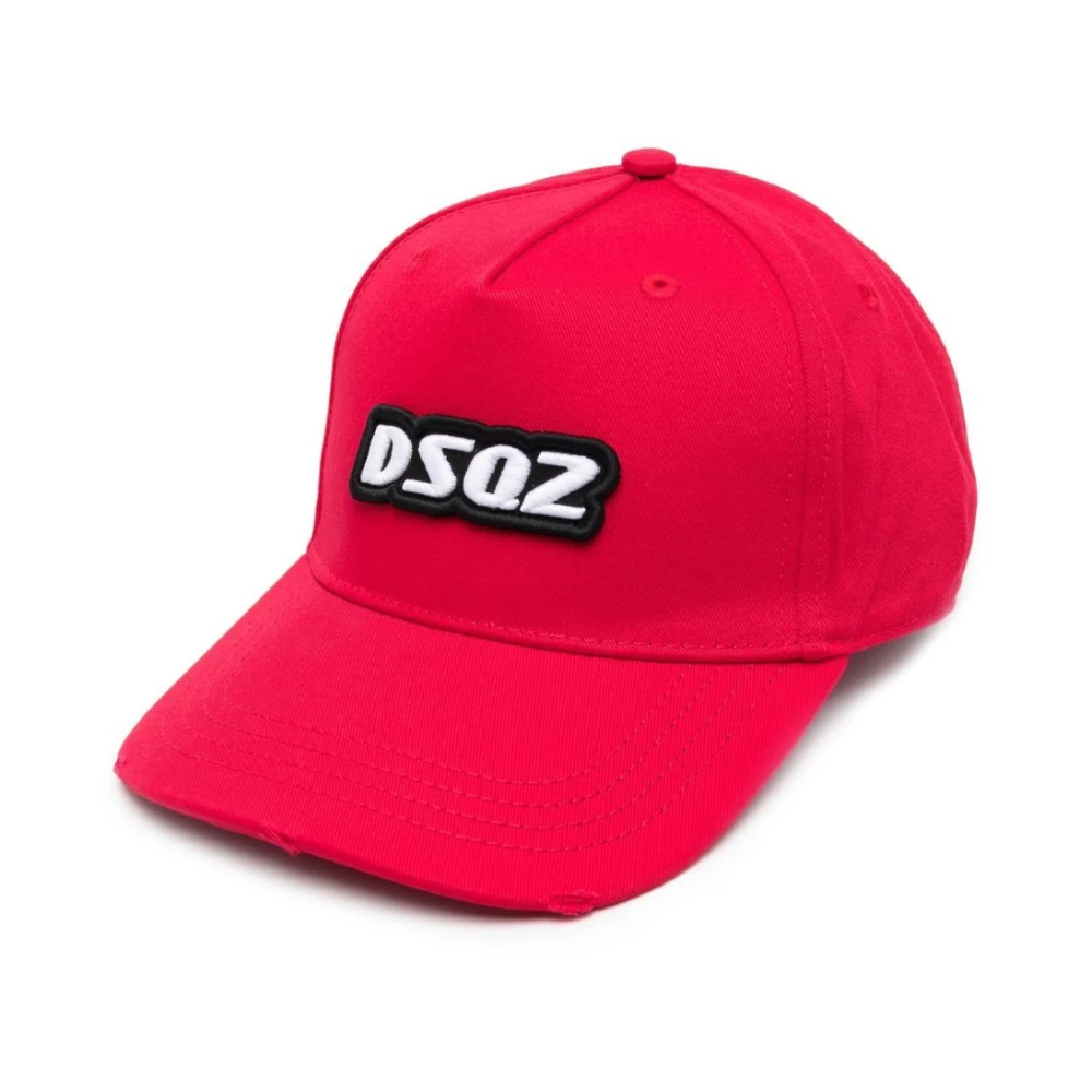 Red Baseball Cap Logo 100% Cotton