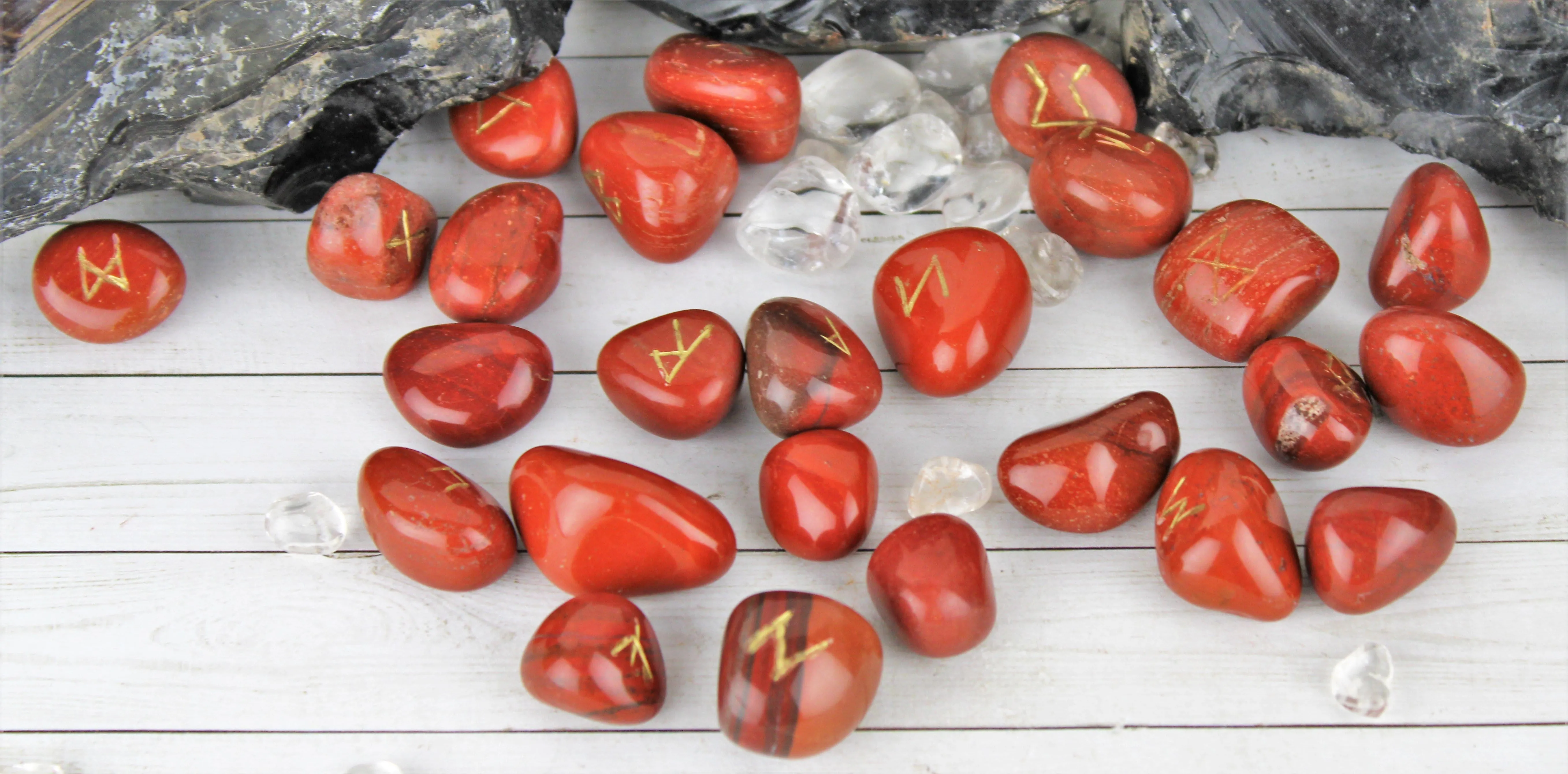 Red Jasper Rune Stones | Set of Runes