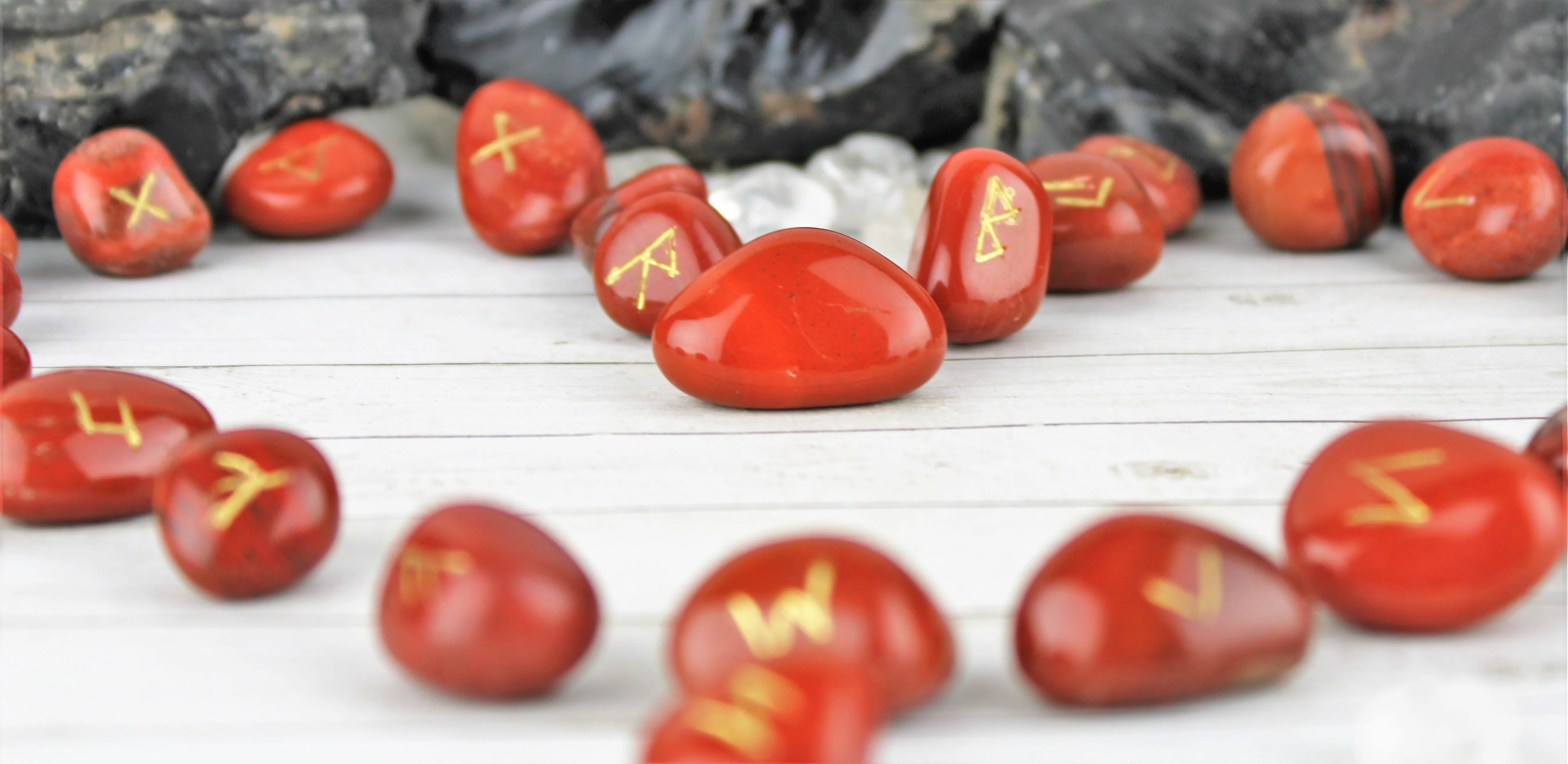 Red Jasper Rune Stones | Set of Runes