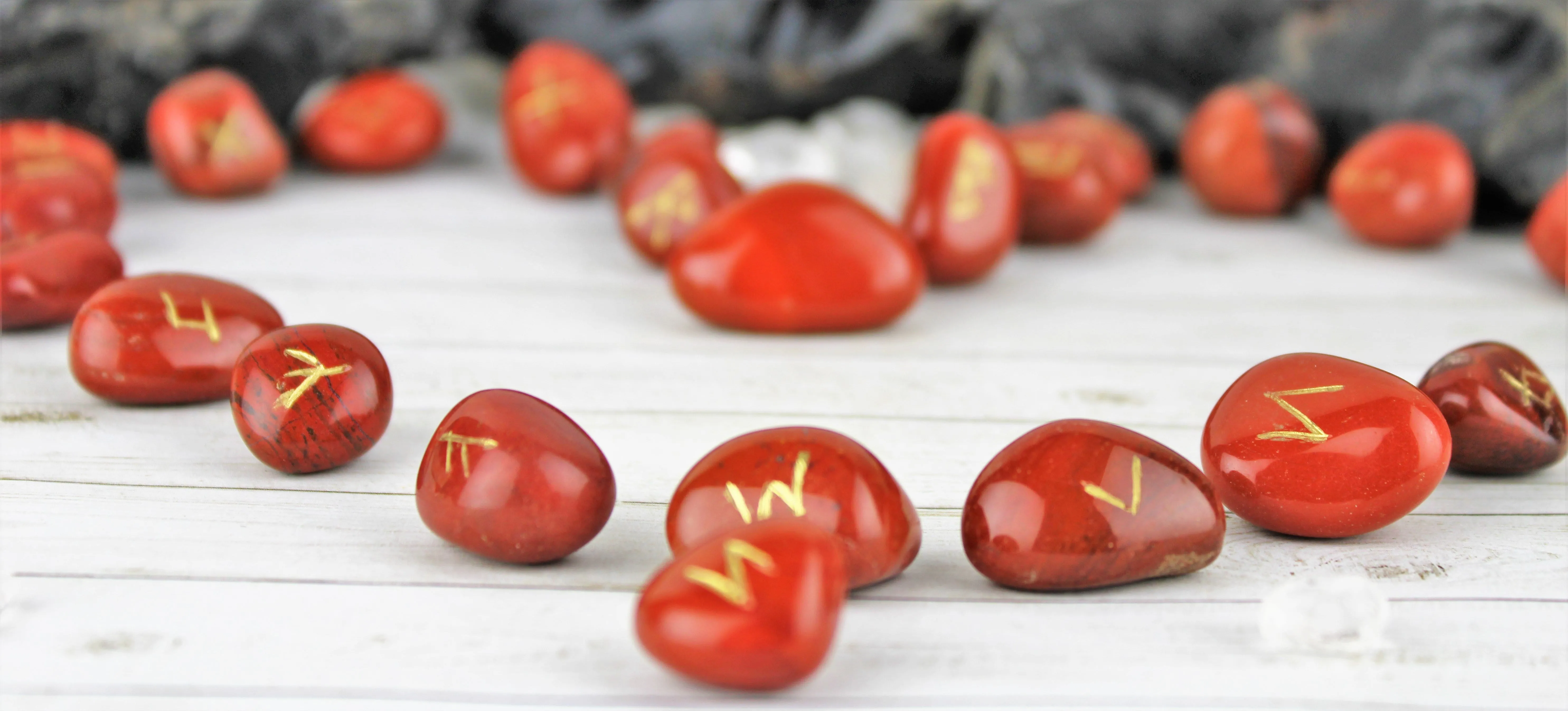 Red Jasper Rune Stones | Set of Runes