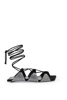 rene√ Black Crystal Sandals 241WS794L007S