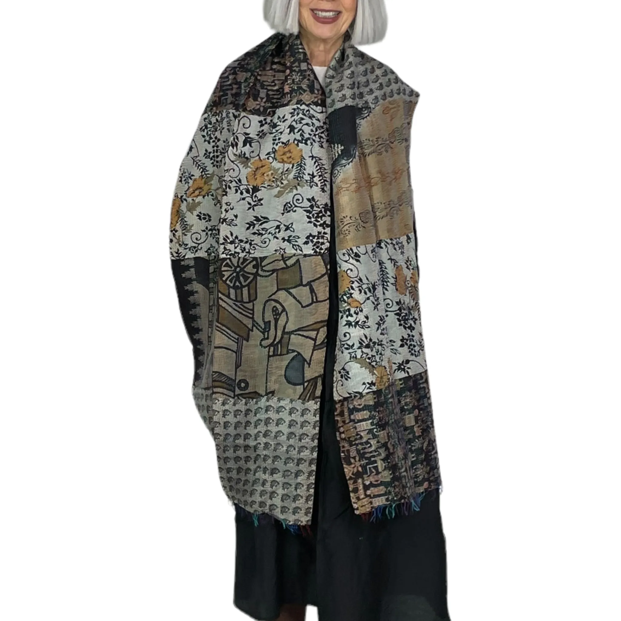 Retro Silk Kantha Scarf - Google SEO result