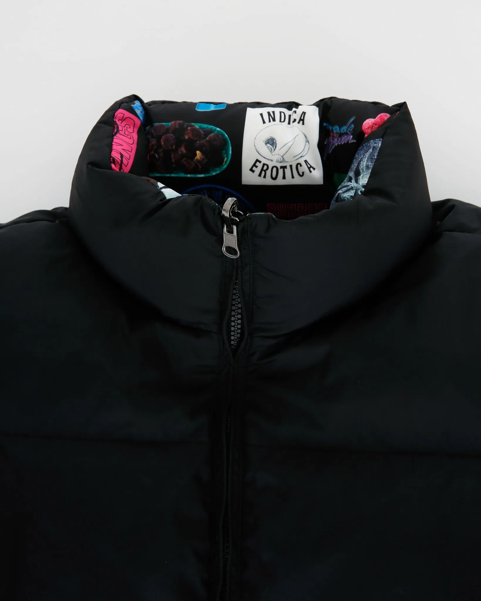 Reversible Puffer Jacket - Archive Collage Design