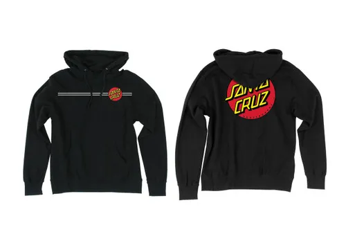 Santa Cruz Black Classic Dot Hoodie