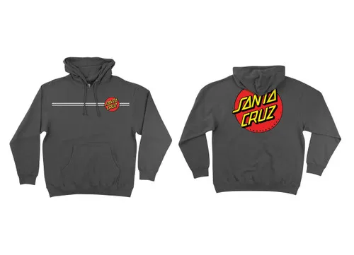 Santa Cruz Classic Dot Charcoal Heather Hoodie