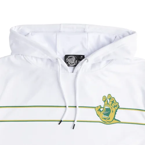 Santa Cruz Screaming Hand White Mesh Pullover Hoodie