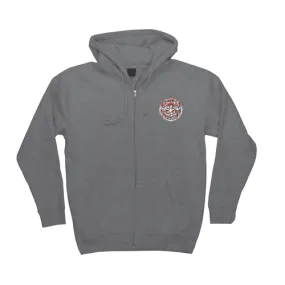 Santa Cruz Zip Hoodie Roskopp Charcoal Heather Decoder
