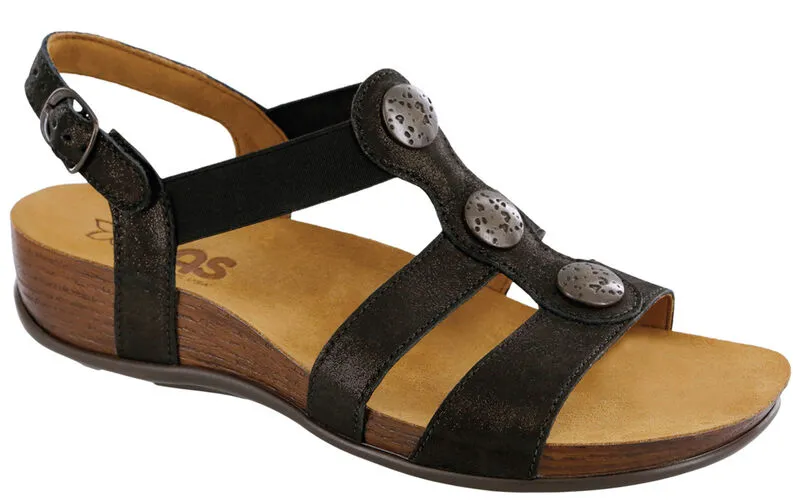 Sas Women's Clover Sandals in Space Black Color