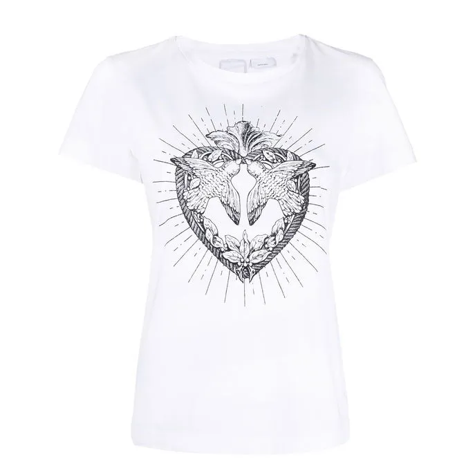 Shiny White Women's Heart Jersey - T-shirt Box