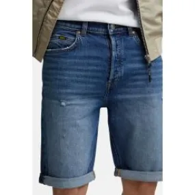 Blue Tapered Men's Shorts