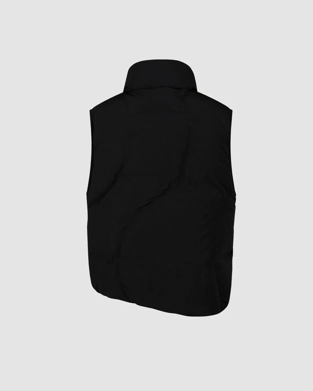 Sleek Black Padded Vest for Men