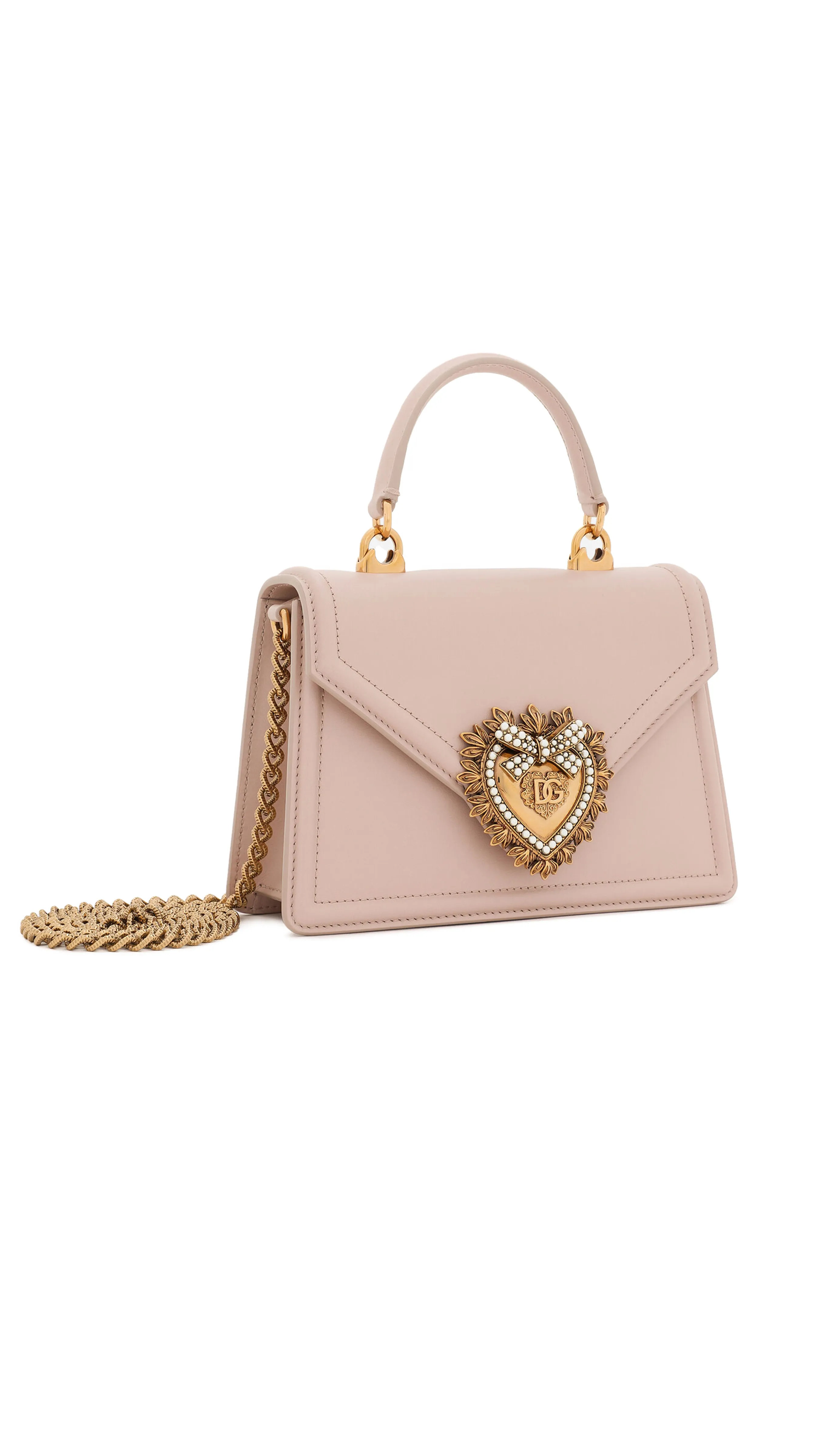 Pale Pink Small Smooth Calfskin Devotion Bag