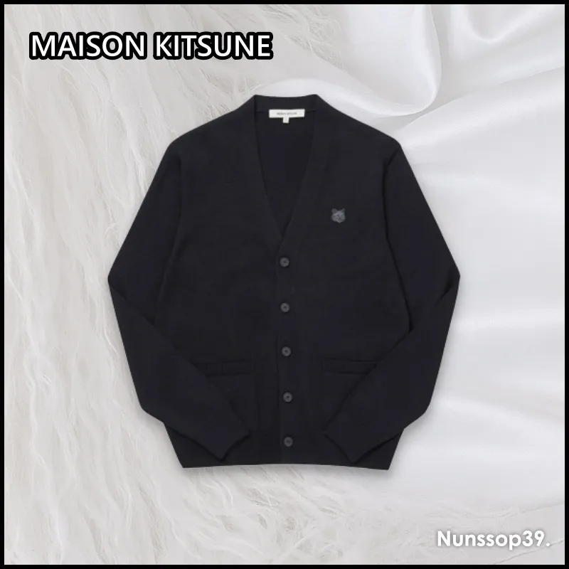 Street Style Logo Designers Cardigans from MAISON KITSUNE