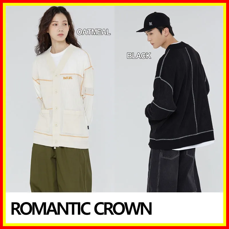 Stylish Unisex Cotton Cardigans | Romantic Crown Streetwear