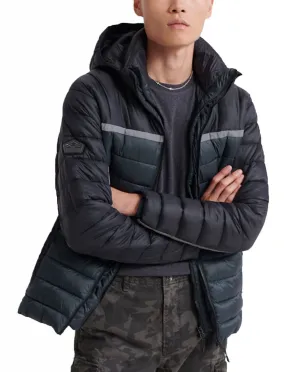 Black Superdry Dolman Downhill Racer Fuji Jacket