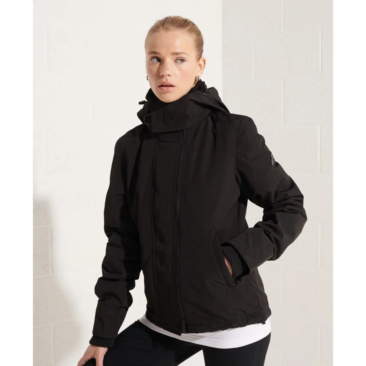 Black Superdry Women's Ottoman Windcheater Jacket